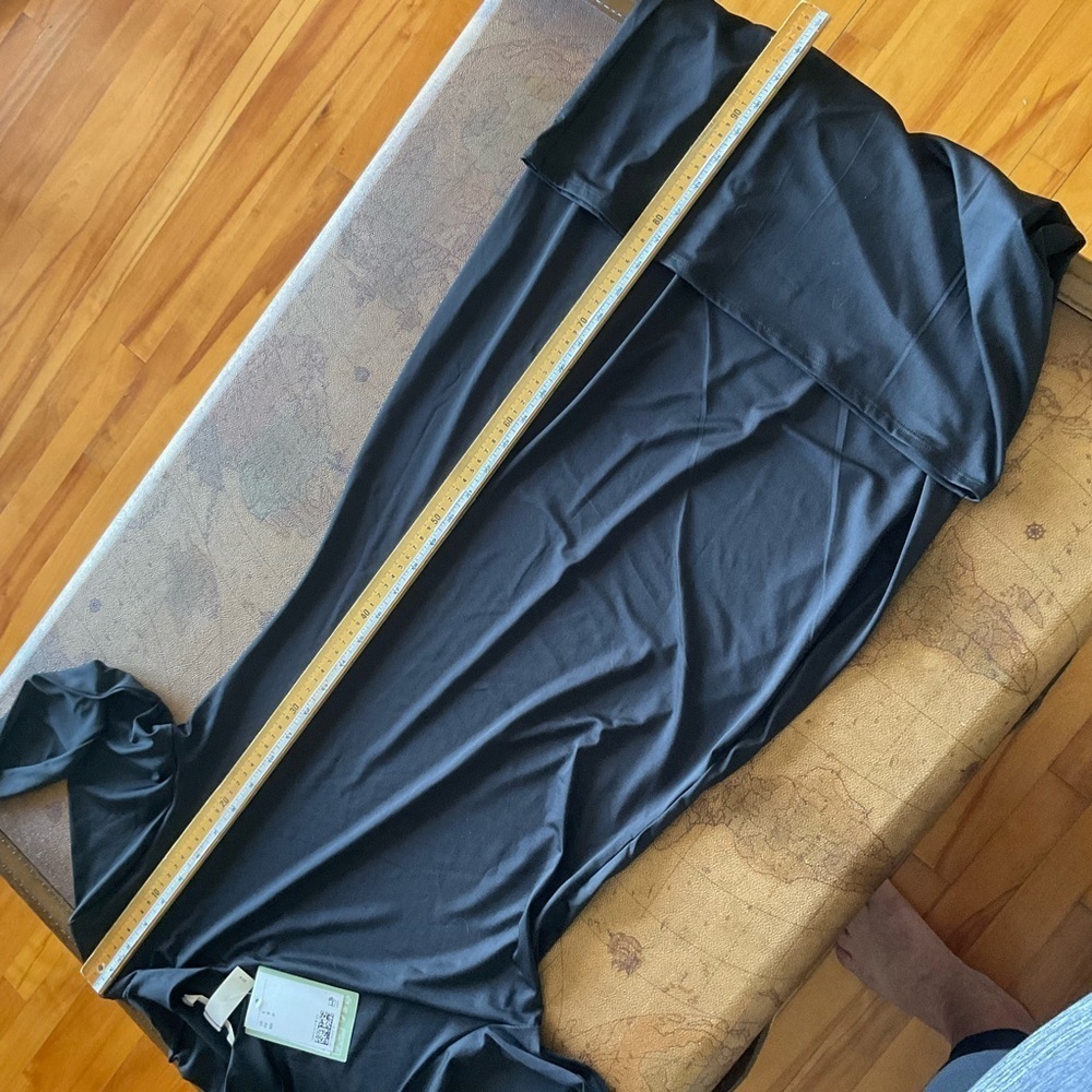 H&M NWT Black Mock Neck Long Sleeve Dress - Picture 8 of 8